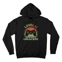 11th Birthday Gaming Level 11 Unlocked Tall Hoodie