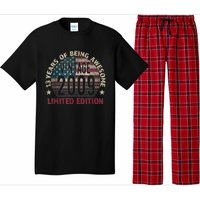 13th Birthday Gift Boys Vintage 2009 13 Years Old USA Flag Pajama Set