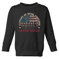 13th Birthday Gift Boys Vintage 2009 13 Years Old USA Flag Toddler Sweatshirt