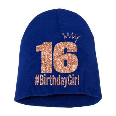 16th Birthday Gift Teen Sweet Sixteen 16 Birthday Short Acrylic Beanie