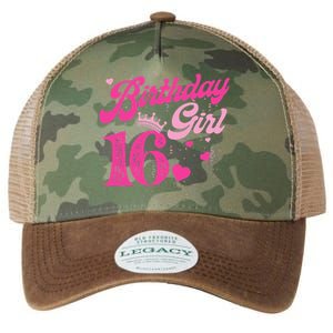 16th Birthday Girl Crown 16 Years Old Bday Legacy Tie Dye Trucker Hat