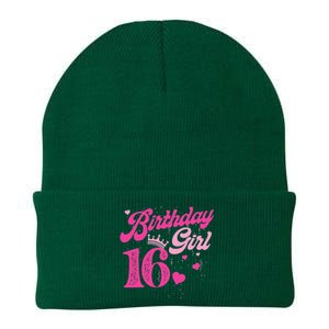 16th Birthday Girl Crown 16 Years Old Bday Knit Cap Winter Beanie