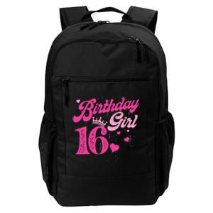 16th Birthday Girl Crown 16 Years Old Bday Daily Commute Backpack