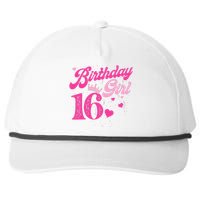 16th Birthday Girl Crown 16 Years Old Bday Snapback Five-Panel Rope Hat