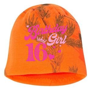 16th Birthday Girl Crown 16 Years Old Bday Kati - Camo Knit Beanie