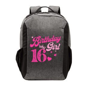 16th Birthday Girl Crown 16 Years Old Bday Vector Backpack