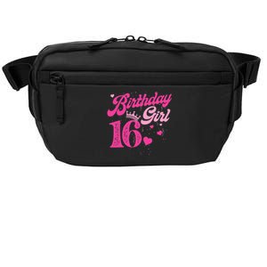 16th Birthday Girl Crown 16 Years Old Bday Crossbody Pack