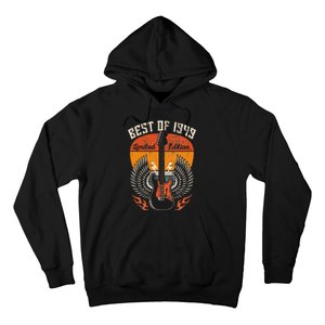 1949 Birthday Gifts Guitar Lovers 75th Hoodie