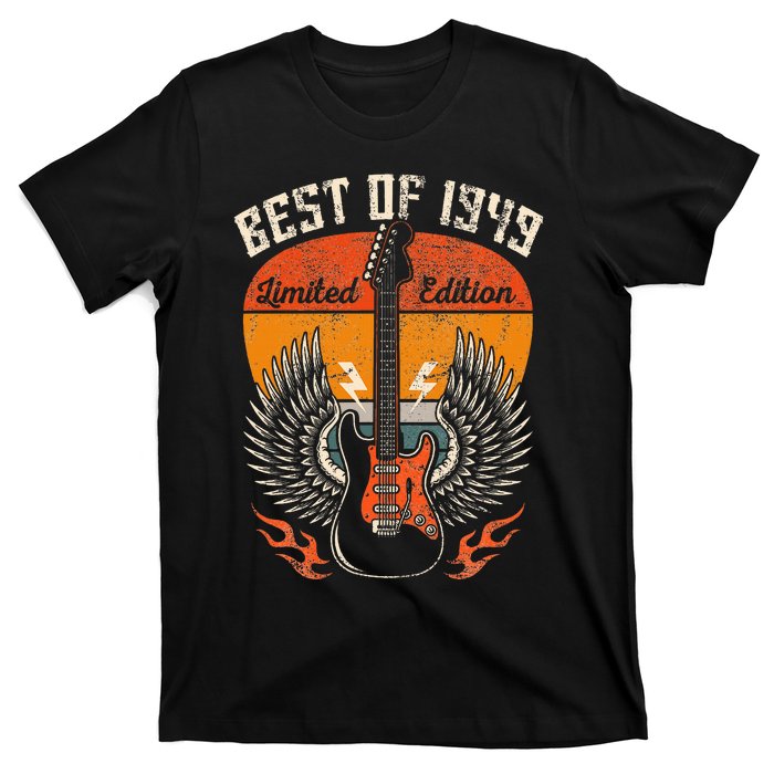 1949 Birthday Gifts Guitar Lovers 75th T-Shirt