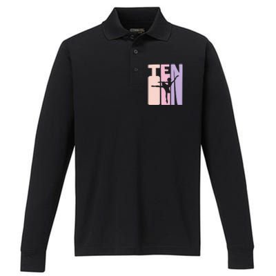 10th Birthday Gift Ballet Dancer 10 Years Old Ballerina Performance Long Sleeve Polo