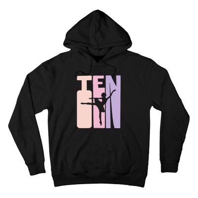 10th Birthday Gift Ballet Dancer 10 Years Old Ballerina Hoodie