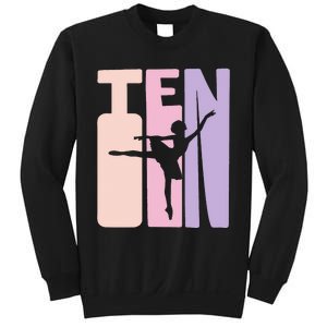 10th Birthday Gift Ballet Dancer 10 Years Old Ballerina Sweatshirt