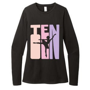 10th Birthday Gift Ballet Dancer 10 Years Old Ballerina Womens CVC Long Sleeve Shirt