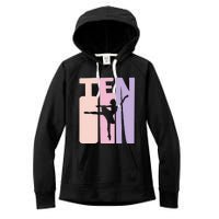 10th Birthday Gift Ballet Dancer 10 Years Old Ballerina Women's Fleece Hoodie