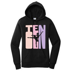 10th Birthday Gift Ballet Dancer 10 Years Old Ballerina Women's Pullover Hoodie