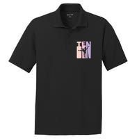 10th Birthday Gift Ballet Dancer 10 Years Old Ballerina PosiCharge RacerMesh Polo