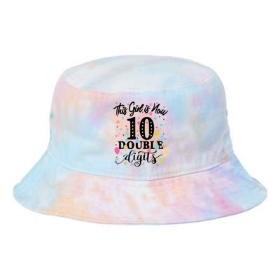 10th Birthday Gifts Shirt This Girl Is Now 10 Double Digits Tie Dye Newport Bucket Hat