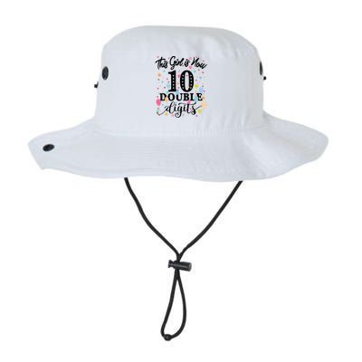 10th Birthday Gifts Shirt This Girl Is Now 10 Double Digits Legacy Cool Fit Booney Bucket Hat