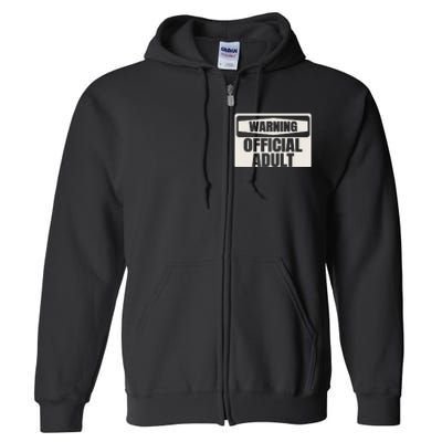 18th Birthday Gifts For Or Officially An Adult Full Zip Hoodie