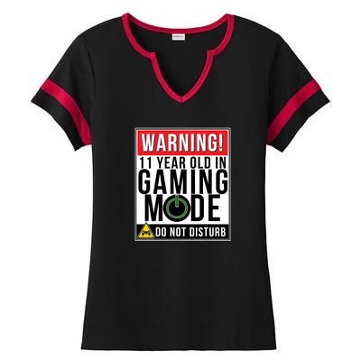 11th Birthday Gift For Boys Girls 11 Year Old Gamers Ladies Halftime Notch Neck Tee