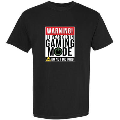 11th Birthday Gift For Boys Girls 11 Year Old Gamers Garment-Dyed Heavyweight T-Shirt