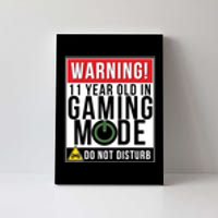 11th Birthday Gift For Boys Girls 11 Year Old Gamers Canvas