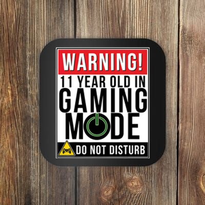 11th Birthday Gift For Boys Girls 11 Year Old Gamers Coaster