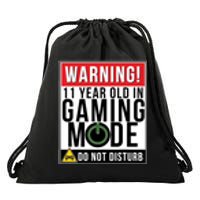 11th Birthday Gift For Boys Girls 11 Year Old Gamers Drawstring Bag