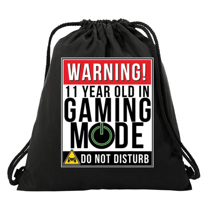 11th Birthday Gift For Boys Girls 11 Year Old Gamers Drawstring Bag