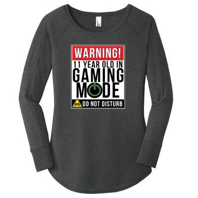 11th Birthday Gift For Boys Girls 11 Year Old Gamers Women's Perfect Tri Tunic Long Sleeve Shirt