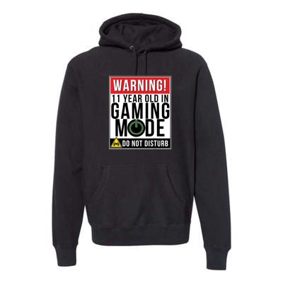 11th Birthday Gift For Boys Girls 11 Year Old Gamers Premium Hoodie