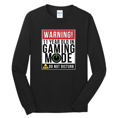 11th Birthday Gift For Boys Girls 11 Year Old Gamers Tall Long Sleeve T-Shirt