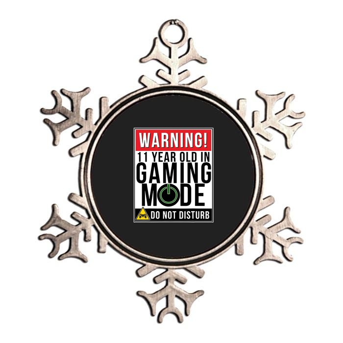 11th Birthday Gift For Boys Girls 11 Year Old Gamers Metallic Star Ornament