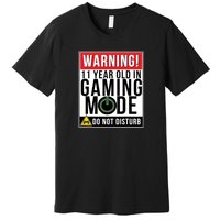 11th Birthday Gift For Boys Girls 11 Year Old Gamers Premium T-Shirt