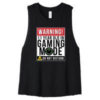 11th Birthday Gift For Boys Girls 11 Year Old Gamers Women's Racerback Cropped Tank