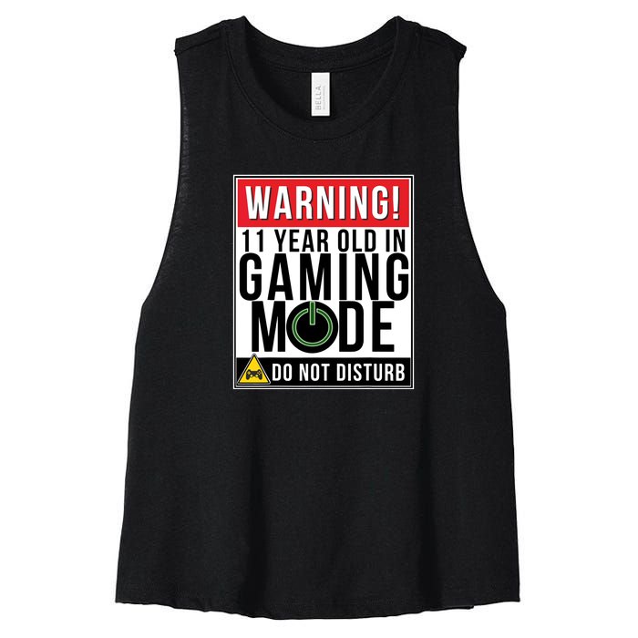 11th Birthday Gift For Boys Girls 11 Year Old Gamers Women's Racerback Cropped Tank