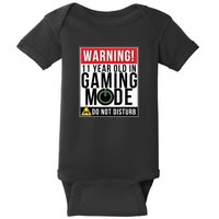 11th Birthday Gift For Boys Girls 11 Year Old Gamers Baby Bodysuit