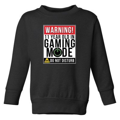 11th Birthday Gift For Boys Girls 11 Year Old Gamers Toddler Sweatshirt