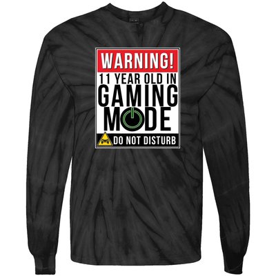 11th Birthday Gift For Boys Girls 11 Year Old Gamers Tie-Dye Long Sleeve Shirt