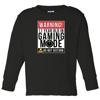 11th Birthday Gift For Boys Girls 11 Year Old Gamers Toddler Long Sleeve Shirt