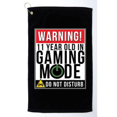 11th Birthday Gift For Boys Girls 11 Year Old Gamers Platinum Collection Golf Towel