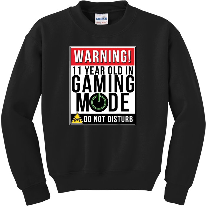 11th Birthday Gift For Boys Girls 11 Year Old Gamers Kids Sweatshirt