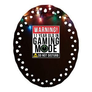 11th Birthday Gift For Boys Girls 11 Year Old Gamers Ceramic Oval Ornament