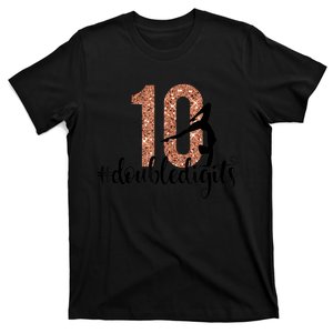 10th Birthday Gift Double Digits Girls Ten 10 Gymnastics T-Shirt