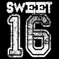 16th Birthday Gift Sweet Sixteen 16 Cracked Grunge Tall T-Shirt