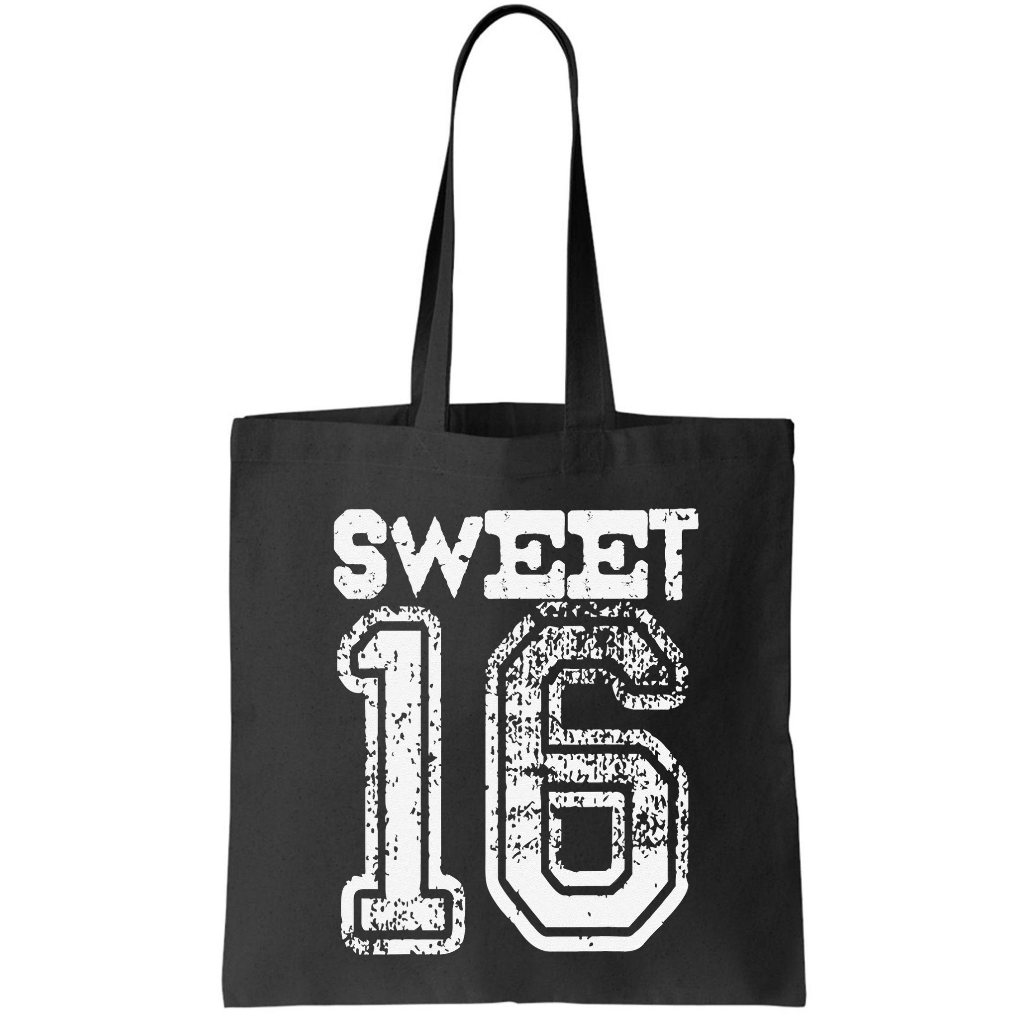 16th Birthday Gift Sweet Sixteen 16 Cracked Grunge Bag