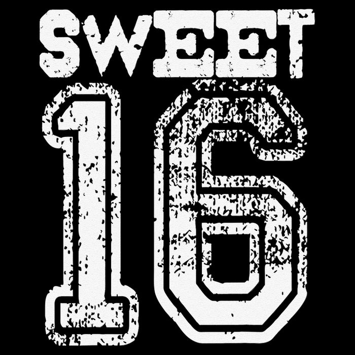 16th Birthday Gift Sweet Sixteen 16 Cracked Grunge Bag