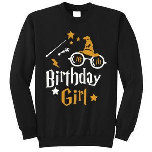 10th Birthday Girl Wizard Magic Bday To Celebrate Wizards Sweatshirt