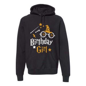 10th Birthday Girl Wizard Magic Bday To Celebrate Wizards Premium Hoodie