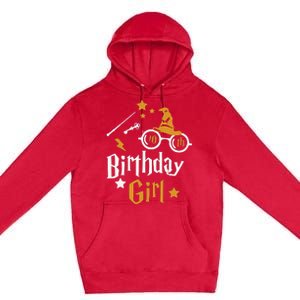 10th Birthday Girl Wizard Magic Bday To Celebrate Wizards Premium Pullover Hoodie